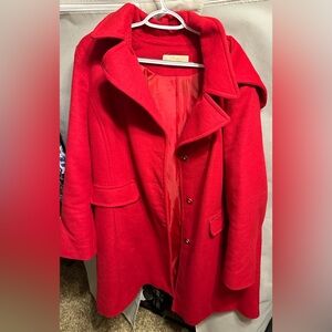 Micheal kors red winter jacket